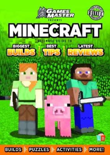 Minecraft Ultimate Guide paperback with tips, builds, puzzles, and games for fans of all ages to enhance their gaming experience.