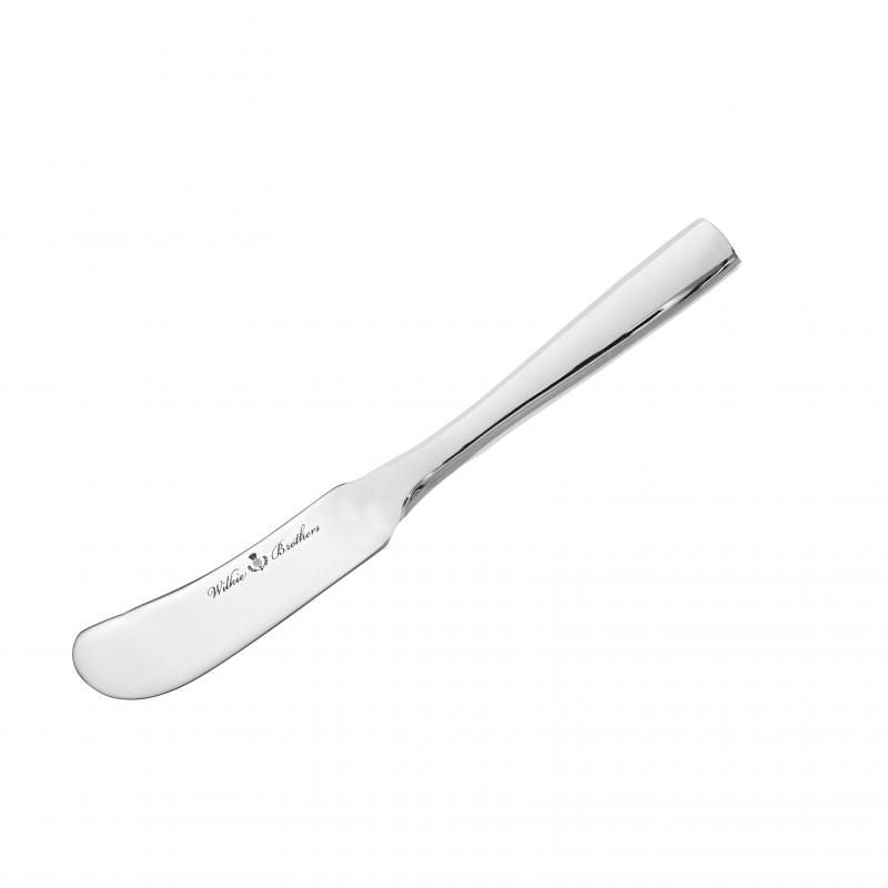 Wilkie Brothers Hartford Butter/Pate Knife in stainless steel with polished finish, ideal for spreading butter or pâté.