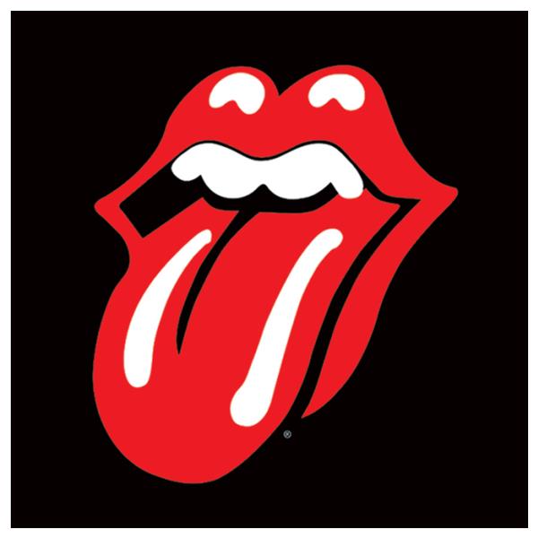 Iconic Rolling Stones 'Lips' canvas print, 40x40 cm, vibrant pop art for music lovers, ready to hang, perfect wall decor.