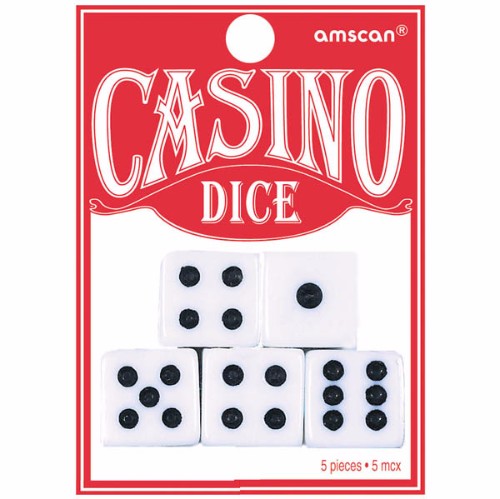 Place Your Bets Playing Dice - Pack of 5
