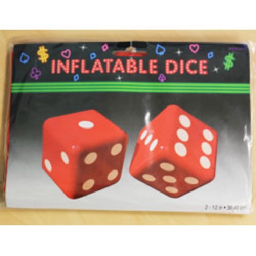 Inflatable Dice Decoration - Pack of 2