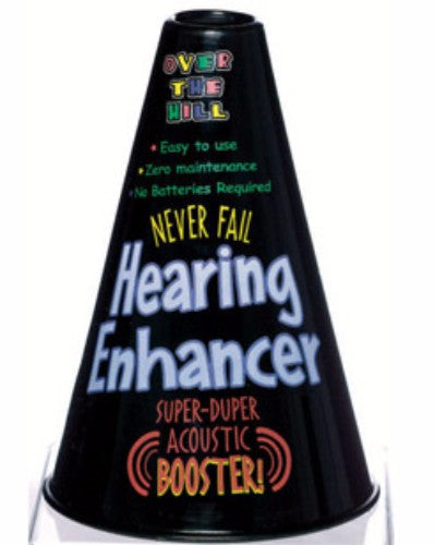 Compact hearing enhancer designed for improved sound clarity and reduced background noise for seniors and those with hearing challenges.