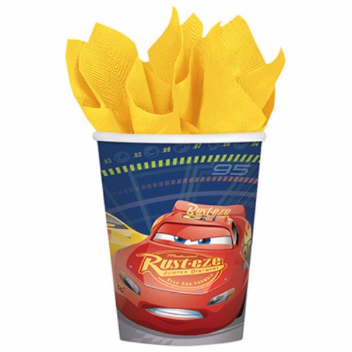 Cars 3 Cups Paper 266ml - Pack of 8