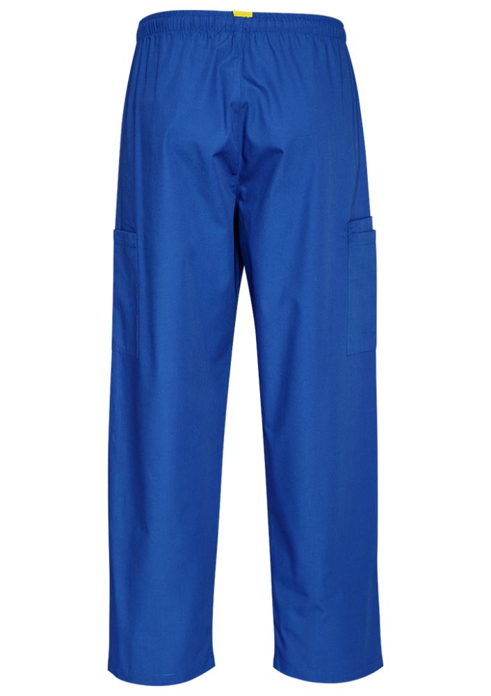 Advatex Unisex Johnson Scrub Pant in royal blue, lightweight, durable fabric, loose-fit for comfort, suitable for healthcare professionals.
