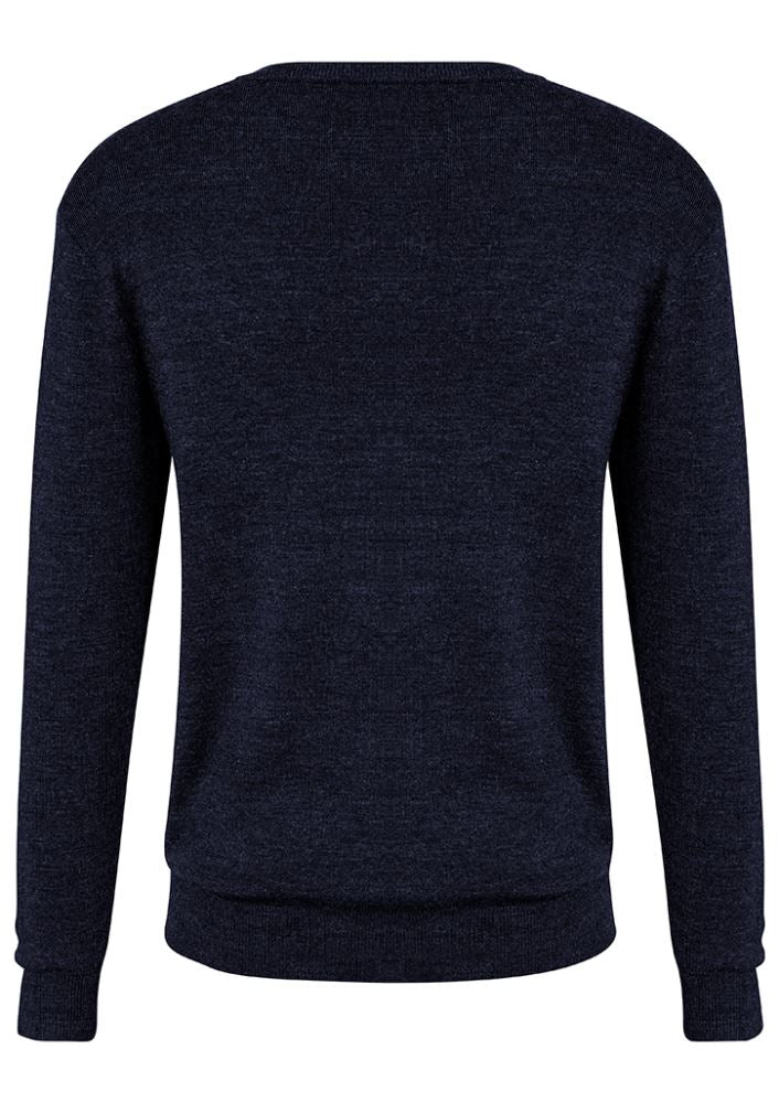 Navy Advatex Men's Varesa Pullover in 2XL, crafted from wool-acrylic blend, featuring contemporary double knit styling.
