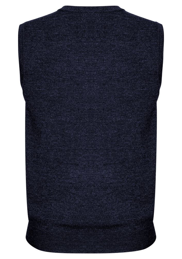 Navy Advatex Mens Varesa Vest in 5XL, featuring a modern design in a wool-acrylic blend for comfort and style.