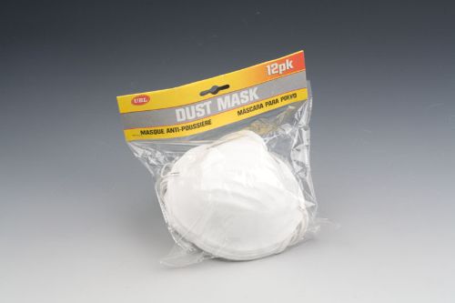 Set of 12 comfortable dust masks designed to filter allergens and dust, perfect for home projects and outdoor activities.