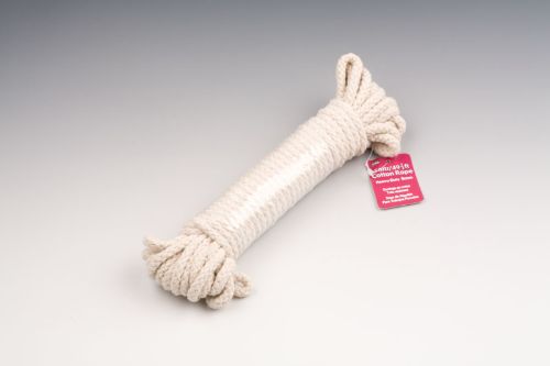 Cotton heavy duty rope set of 6, 15m long, 0.7cm thick, strong and flexible for hauling, crafting, and gardening.