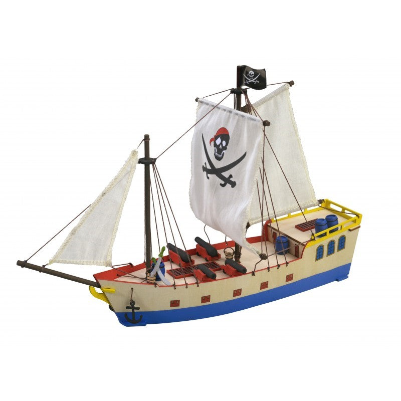 Wooden Ship & Fittings - Art & Kids: PirateShip w/paint