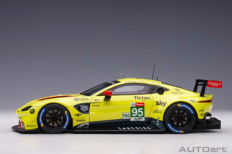 Detailed 1/18 diecast model of the 2018 Aston Martin Vantage GTE LM #96, perfect for collectors and racing fans.