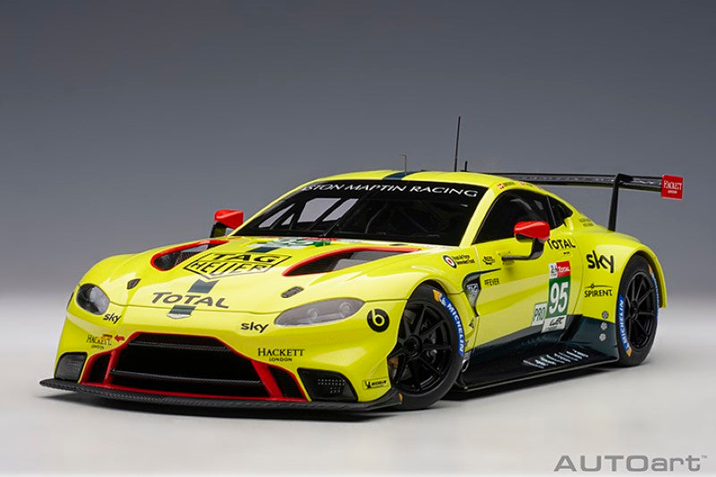 Diecast model of the 2018 Aston Martin Vantage GTE LM #96, featuring intricate details for collectors and racing enthusiasts.