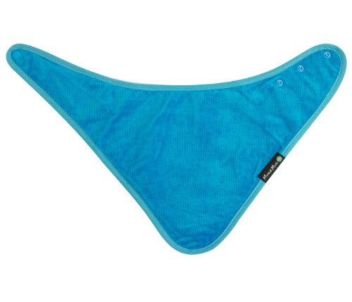 Teal adult bandana made of 100% cotton, featuring stain resistance, waterproof layer, and adjustable fit for outdoor adventures.