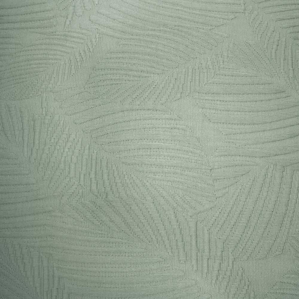 Wilmot European Pillowcase in soft green, featuring a textured leaf pattern; made of 100% cotton, machine washable for easy care.