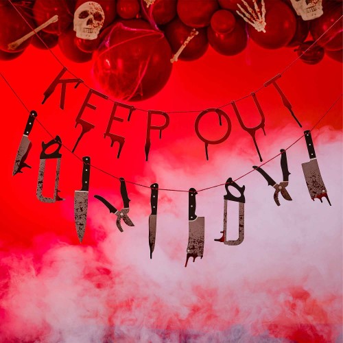 Bad Blood Keep Out Bunting Banner
