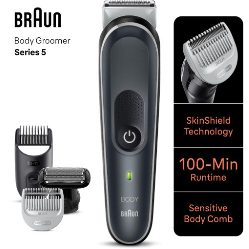 Body Groomer - Braun BG5370 Full Body with SkinShield Technology (Black)