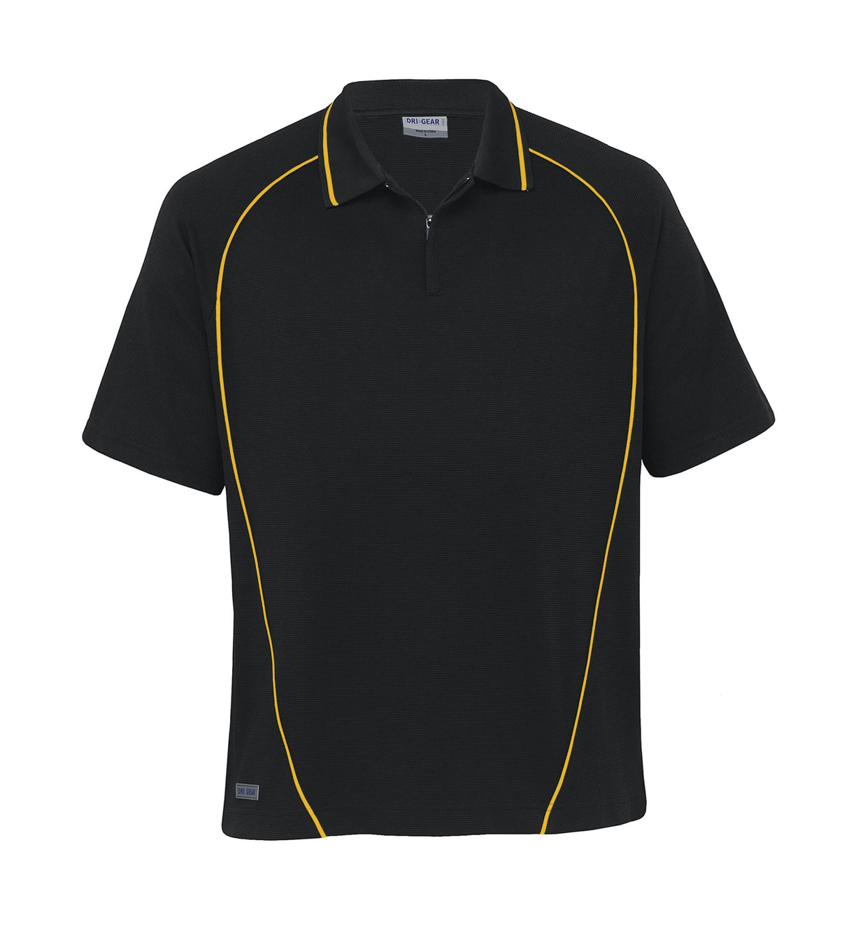 Dri Gear Piped Ottoman Instinct Polo: moisture-wicking, UV-protected polo with stylish contrast piping and a flattering fit.