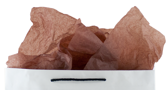 Premium CHOCOLATE tissue paper bundle with 480 sheets, ideal for elegant gift wrapping and protecting fragile items.
