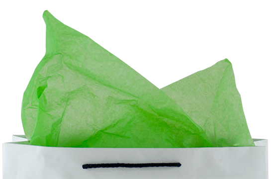 Vibrant lime green tissue paper, 480 sheets, perfect for stylish gift wrapping and protecting fragile items.