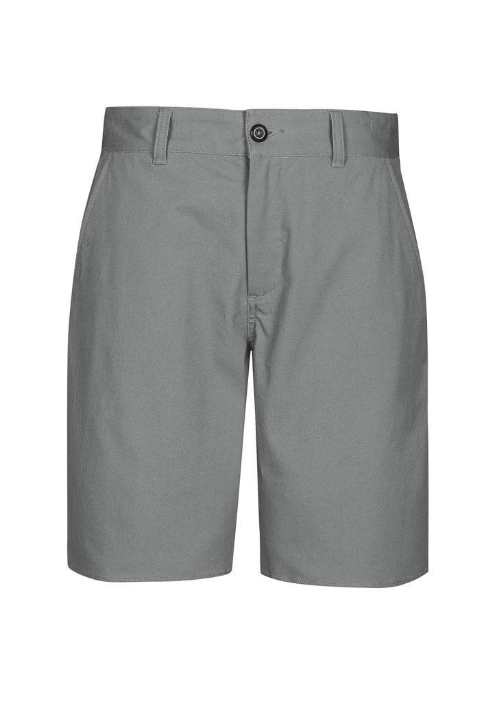 Lawson Men's Chino Short in Grey, featuring modern fit, stretch fabric, and multiple pockets for comfort and style.