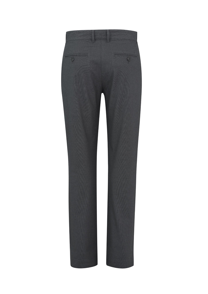 Men's Barlow Pant in grey, size 122; features jacquard weave, mid-rise fit, tapered legs, and ample pocket storage.