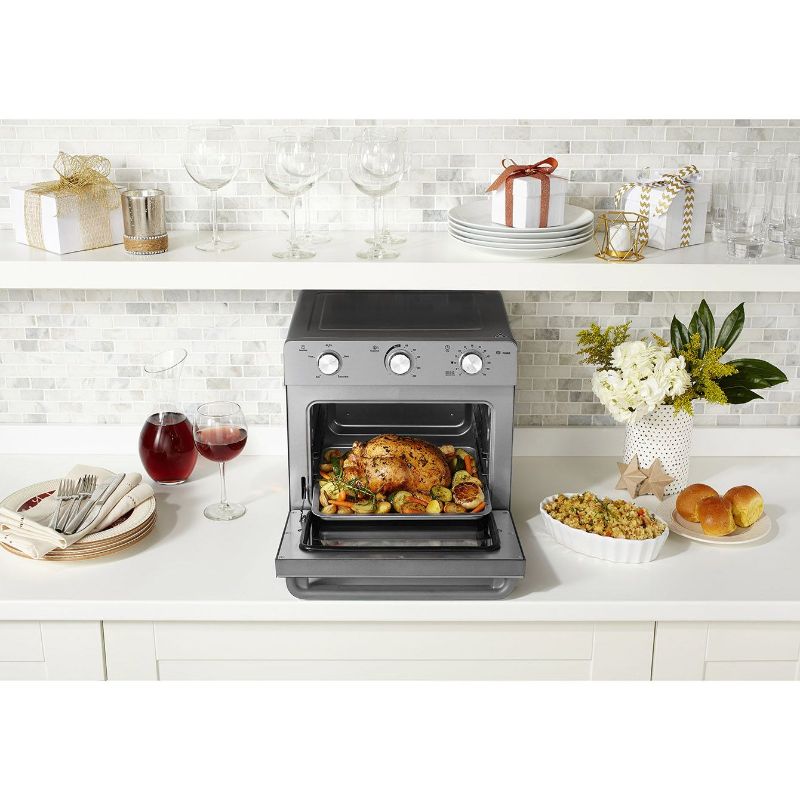 Sleek stainless steel Sunbeam multi-function oven and air fryer with 22L capacity, ideal for versatile and healthier cooking.