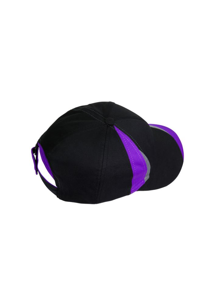 Stylish unisex Charger Cap in Black, Purple, or Grey with UPF sun protection and adjustable fit, perfect for outdoor activities.