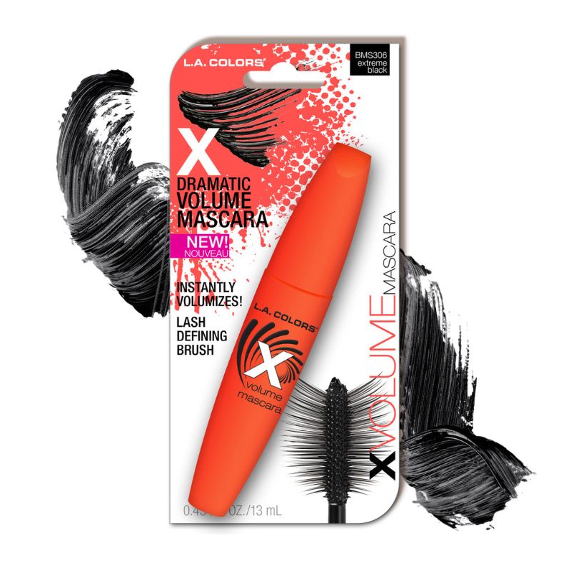 Extra-large brush X Volume Mascara for voluminous, seductive lashes; water-resistant and smudge-proof formula for all-day wear.