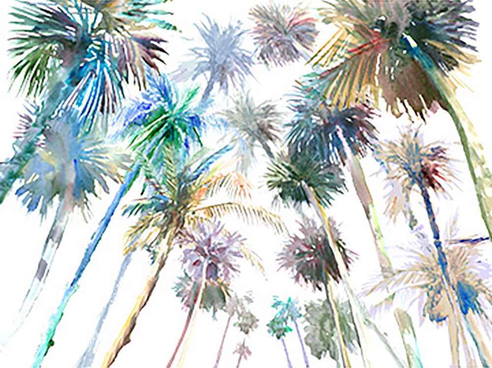 Vibrant Rainbow California framed art showcasing a colorful landscape, perfect for enhancing home decor.