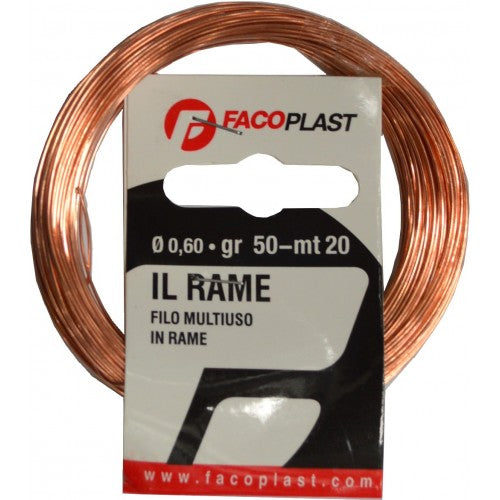 Copper binding wire coil, 0.6mm thick, rustproof and durable, ideal for crafting, DIY projects, and garden support.