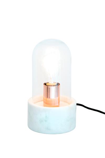 Stylish Gus Marble desk lamp, 24x13cm, adds character and safety with double insulated wiring. Perfect as a gift or decor piece.