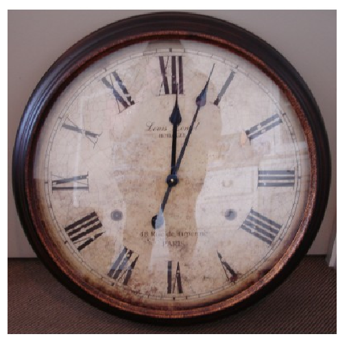 Stylish Roman brass wall clock, 64cm, ready for hanging, perfect for enhancing your living space.
