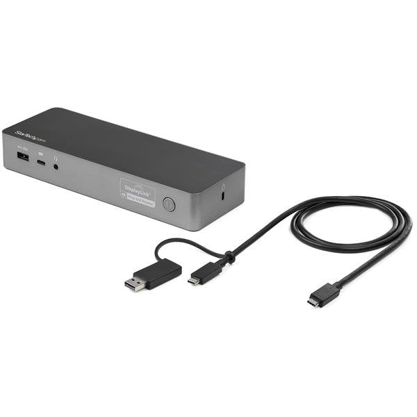 USB-C and USB-A Hybrid Laptop Dock Dual 4K60Hz HDMI /DP 60W PD