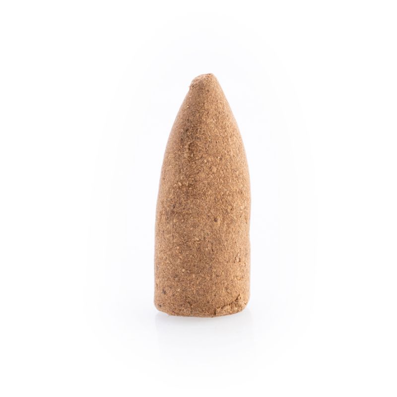 Backflow incense cones with patchouli scent, designed for a soothing aroma and captivating downward smoke effect.