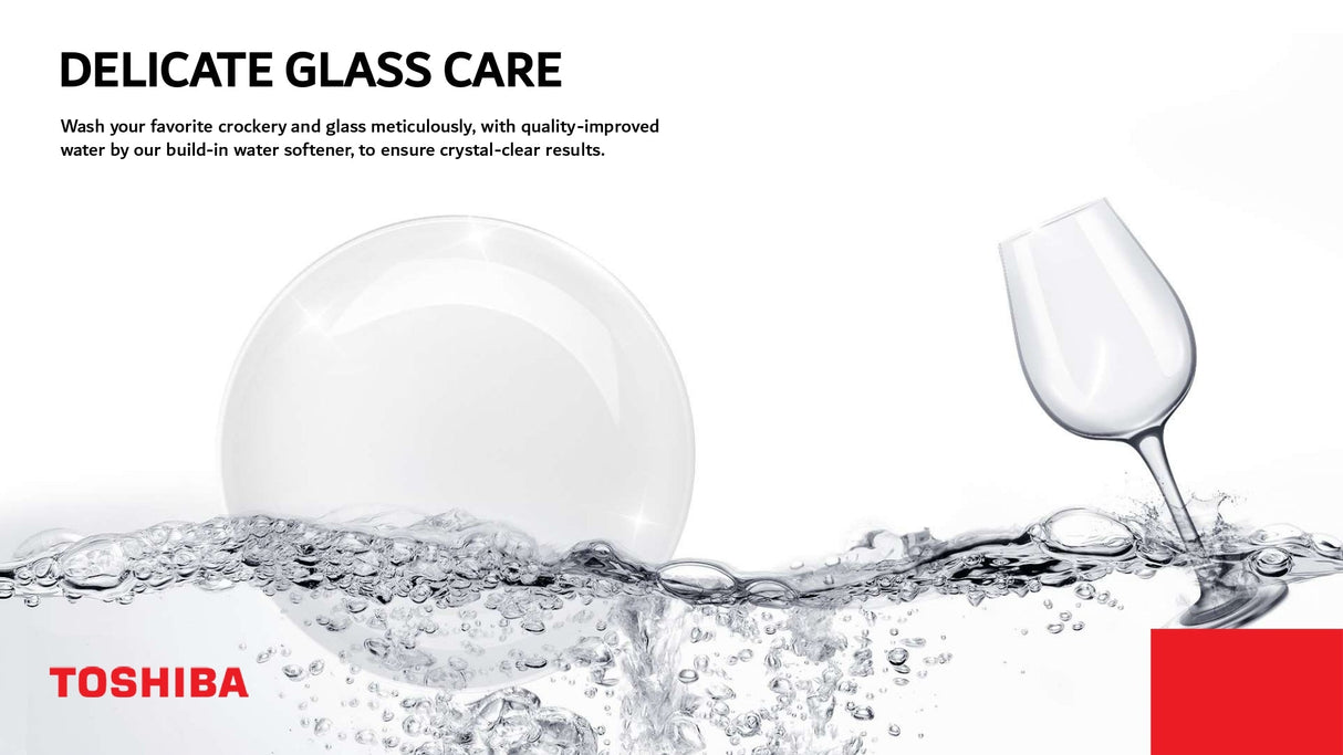 Midea freestanding dishwasher with 15 place settings, 6 wash programs, 47 dB noise level, and energy-efficient features.