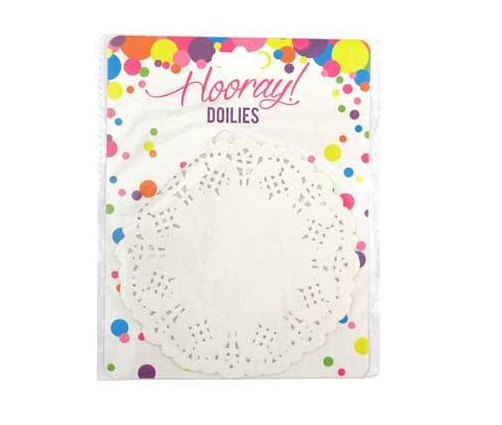 Round 14cm white paper doilies with intricate lace design, perfect for crafts and elegant table decor, sold in bulk.