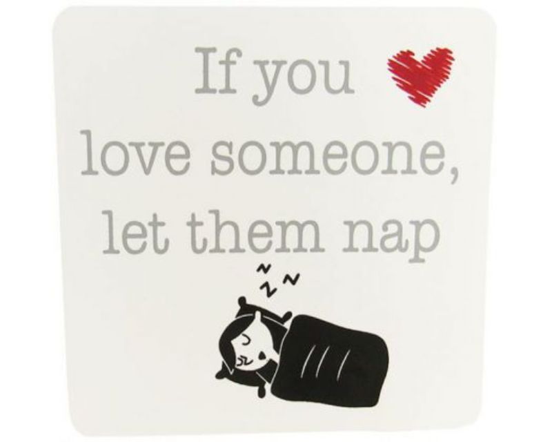 Whimsical 10x10 cm 'Let Them Nap' family magnet, perfect for reminders and adding charm to any magnetic surface.