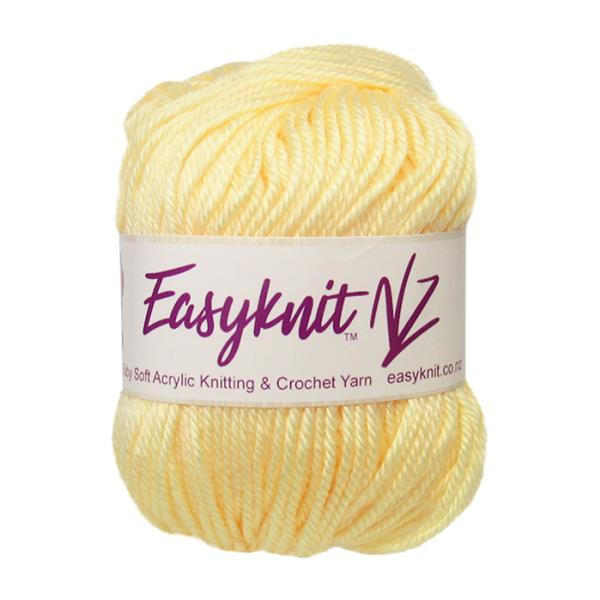 Super soft baby-safe 4-ply yarn in vibrant yellow, perfect for cozy baby garments, blankets, and accessories.