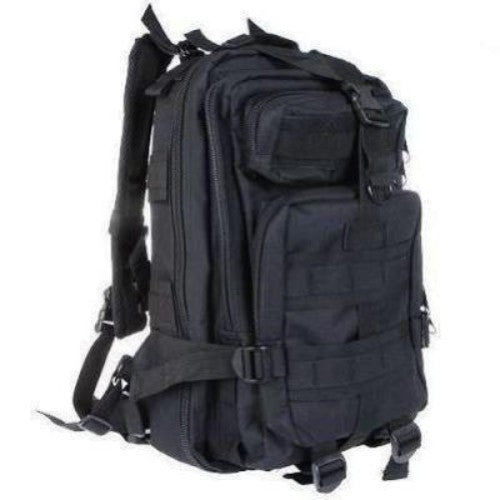 Versatile black Camo Club Backpack with 30 litres capacity, padded straps, ideal for hiking, school, or travel adventures.