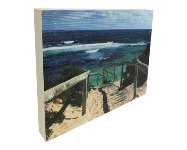 Textured wall art showcasing a vibrant beach view, perfect for enhancing coastal-themed home decor.