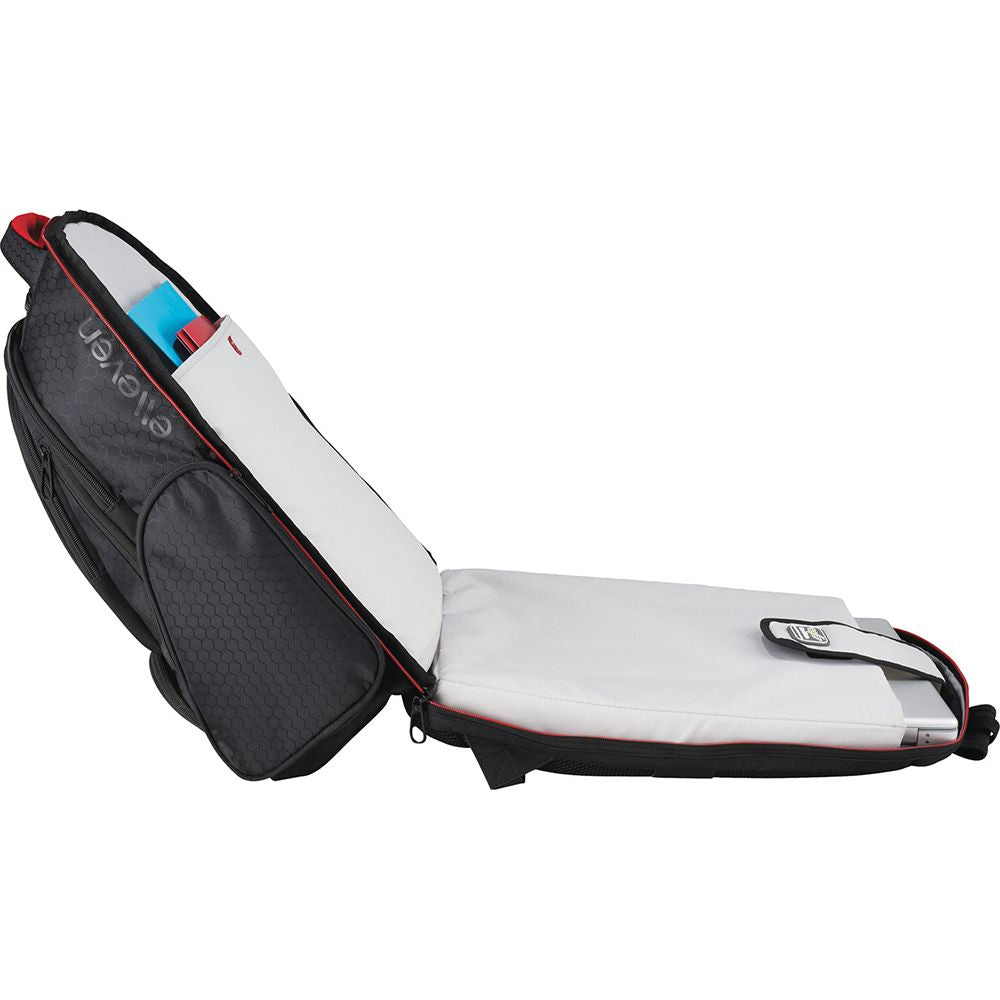 Stylish padded laptop backpack with TSA-friendly compartment, ample storage, and comfort-enhancing straps. Ideal for professionals.