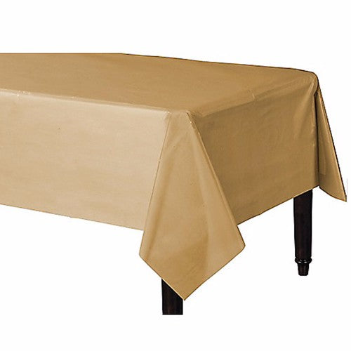 Tablecover Rectangle Gold Plastic