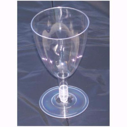 Pack of 8 clear plastic wine glasses, 200ml capacity, stylish and durable for any occasion. Perfect for outdoor events.