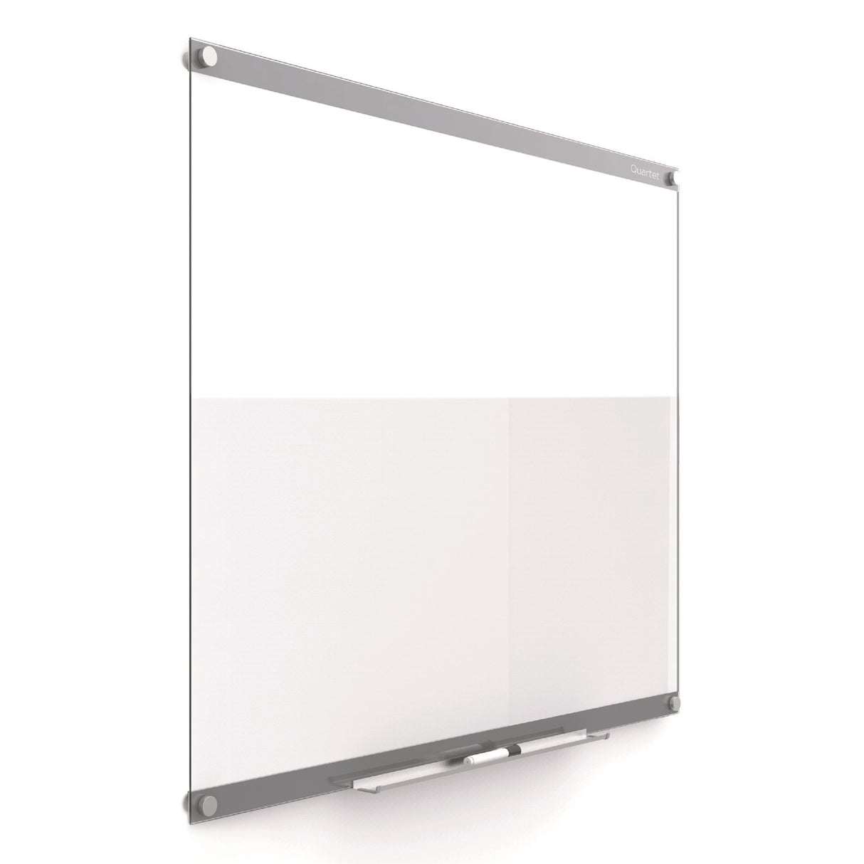 Customizable 18x24" glass whiteboard with unique background, ideal for signage, charts, and creative workspace enhancement.