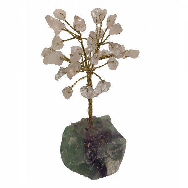 9cm Rose Quartz Gem Tree showcasing natural crystals, promoting love, beauty, and emotional balance in home decor.