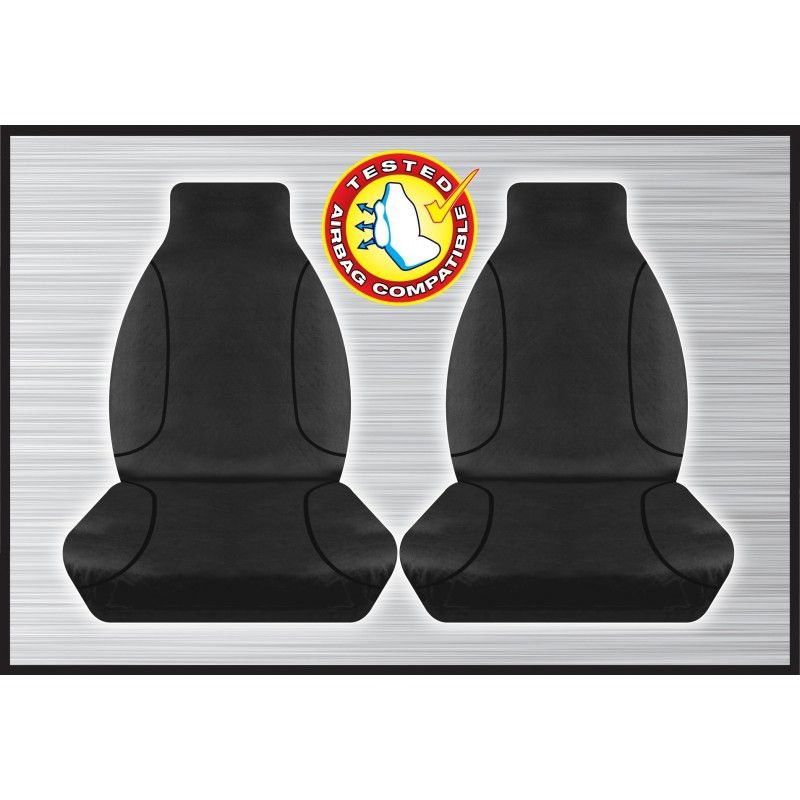 BLACK CANVAS FRONT SEAT COVER - HILUX 07/2015 ONWARD