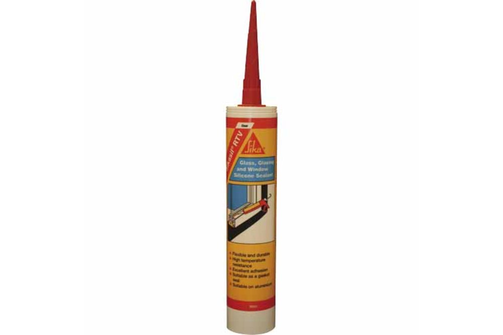 Clear aquarium RTV sealant in a 300mL tube, designed for safe, durable, and visually appealing tank sealing and repairs.