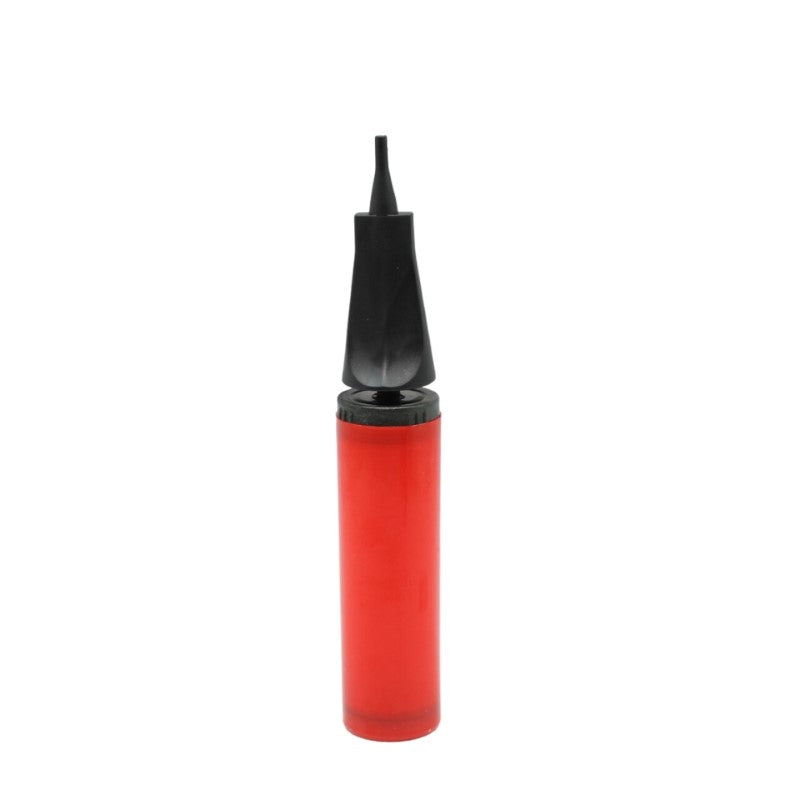 Portable 28.5cm air hand pump for inflating sports gear, toys, and more; features ergonomic grip and durable construction.