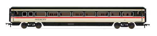 Detailed Hornby model of the BR Mk4 Standard Coach E, showcasing sleek design and innovative features for collectors.