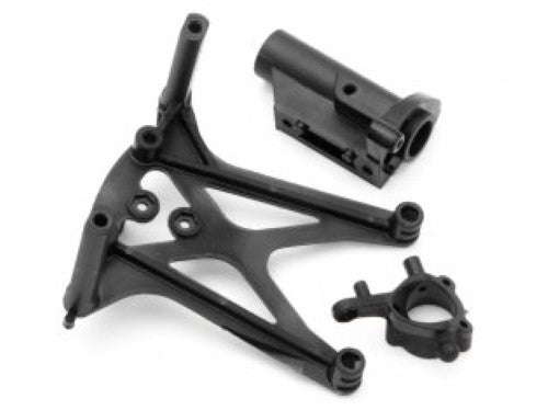 Detailed image of the Micro RS4 Mount Set designed for RC cars, featuring lightweight, durable components for enhanced stability and performance.