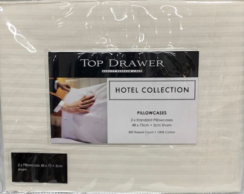 Euro pillowcase pair in cream, made from 100% cotton for luxurious comfort and style in any bedroom decor.